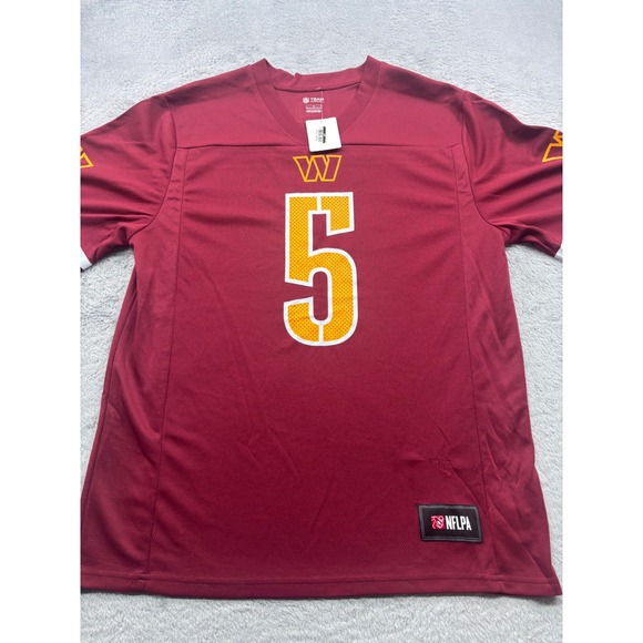NFL Team Apparel Other - Washington Commanders Jayden Daniels 5 NFLPA Jersey Mens L *Small defect*